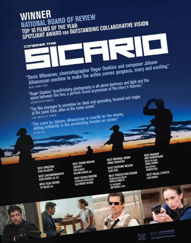 边境杀手 (2015) 4K HDR 内封简繁英字幕