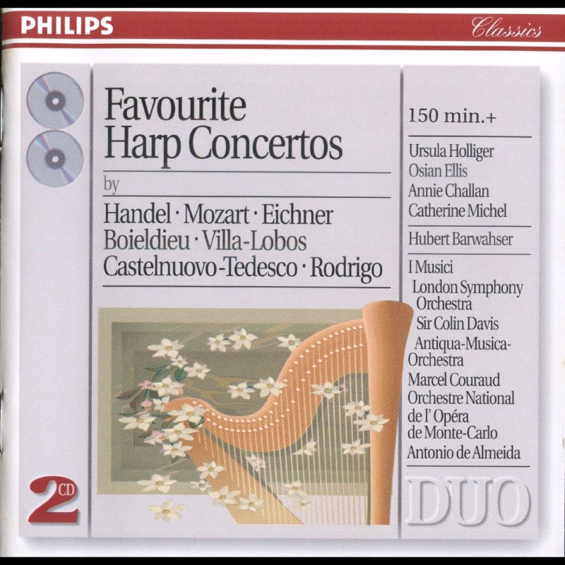 最受欢迎的竖琴协奏曲》2CD WAV+CUE